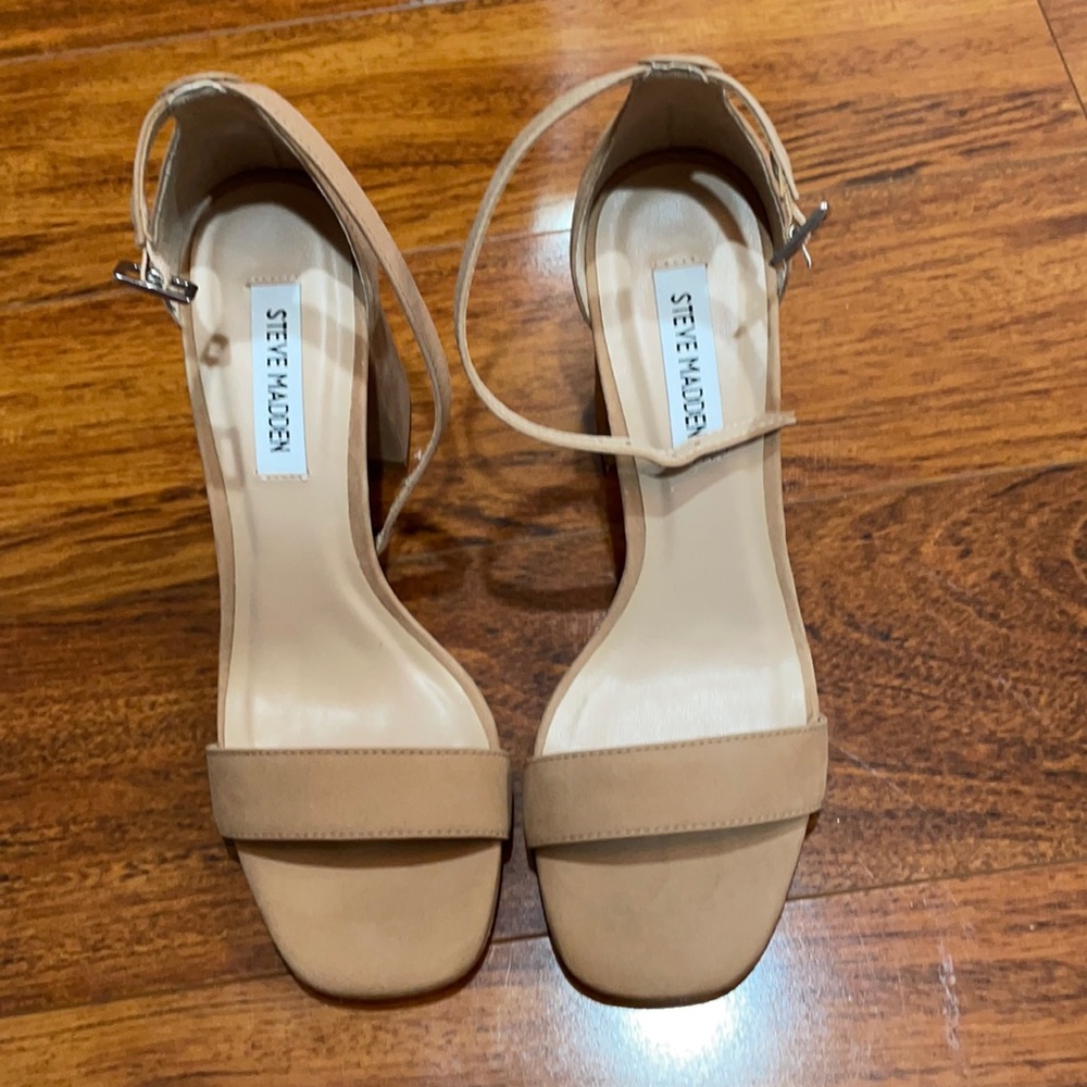 Beige Block heel